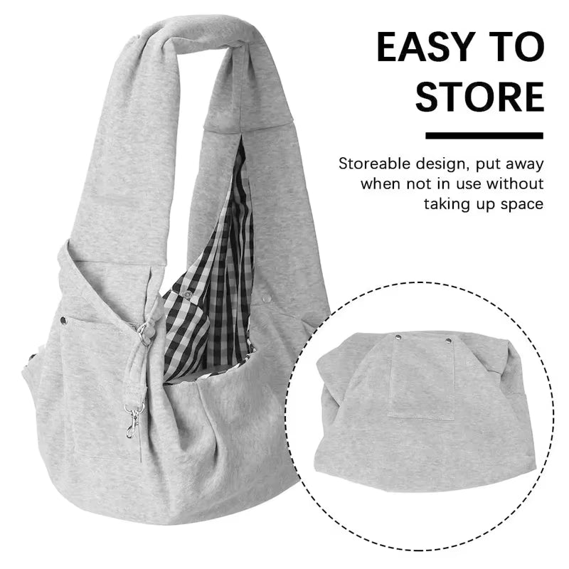 Portable Pet Shoulder Bag Phone Pocket Outdoor Shoulder Bags Carrier Cat Puppy Sling Carrier Bag Pet Carrying Supplies