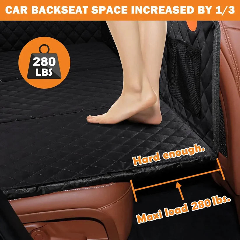 Hard Bottom Back Seat Extender + (Free Dog Bed)