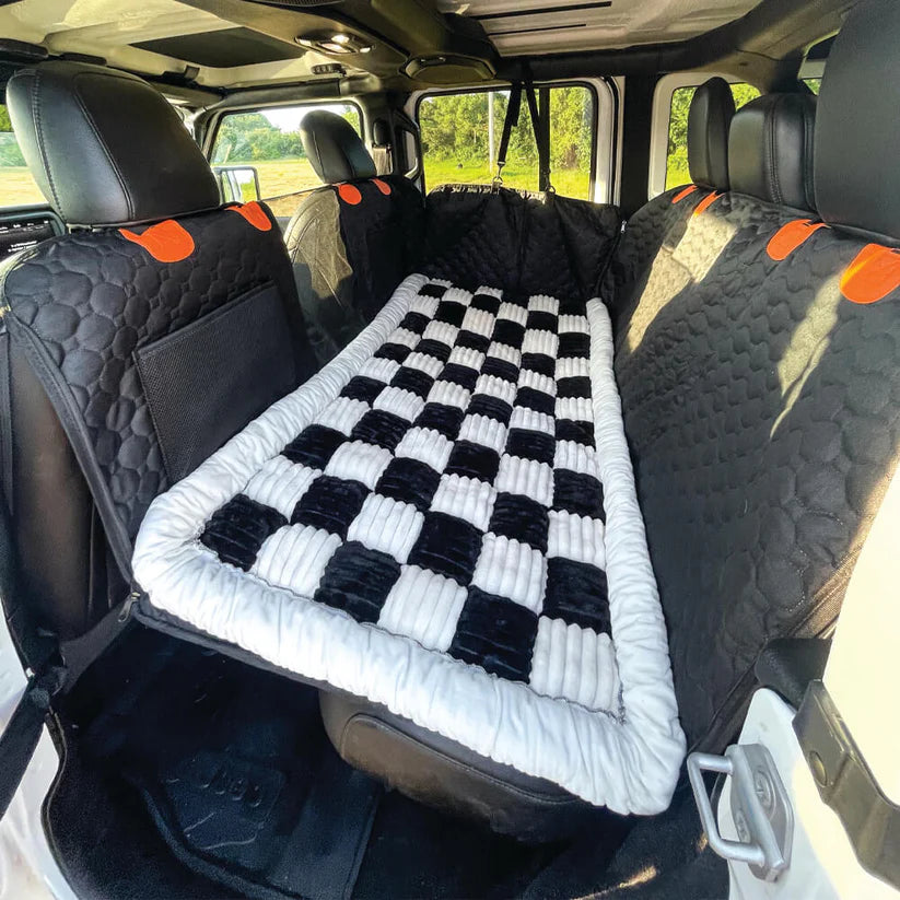 Hard Bottom Back Seat Extender + (Free Dog Bed)