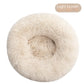 Round Plush Dog Beds for Small Dogs and Puppies