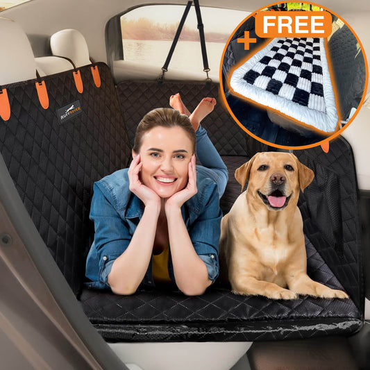 Hard Bottom Back Seat Extender + (Free Dog Bed)