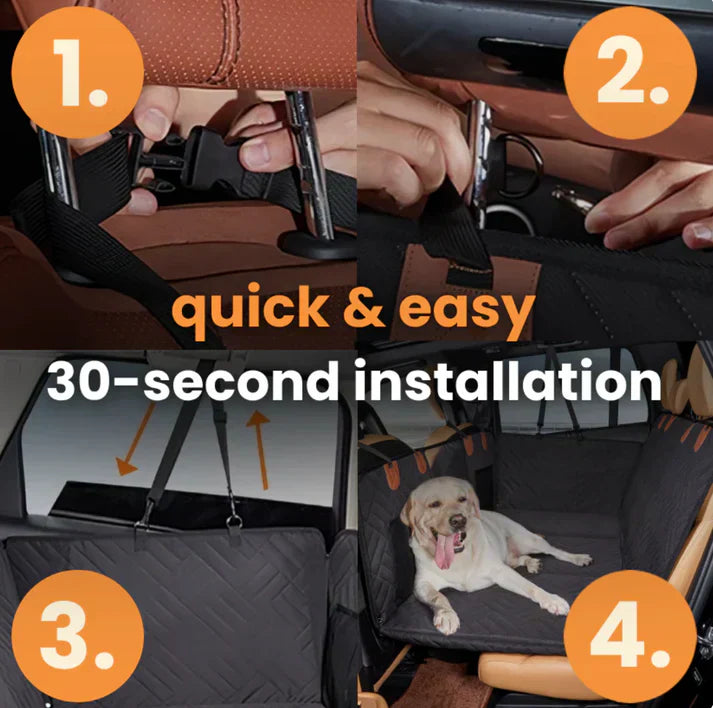 Hard Bottom Back Seat Extender + (Free Dog Bed)