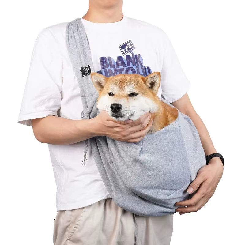 Portable Pet Shoulder Bag Phone Pocket Outdoor Shoulder Bags Carrier Cat Puppy Sling Carrier Bag Pet Carrying Supplies